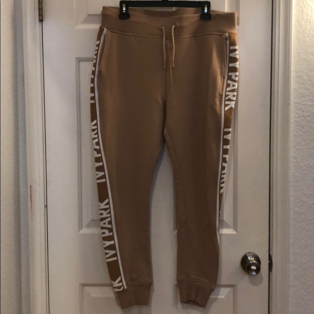 Ivy Park tan sweatpants/joggers size M
